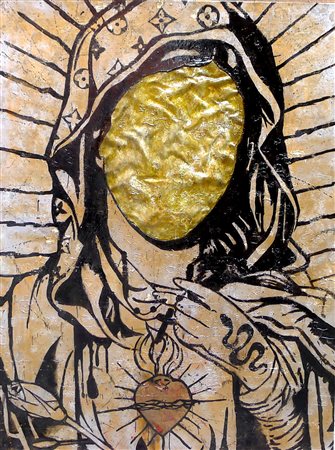 RAVANELLI SABRINA (n. 1972) - DAMA CON SERPENTE, 2021.