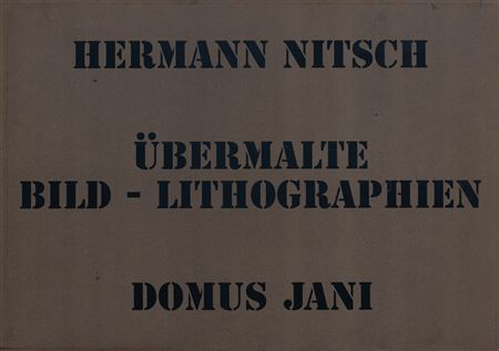 HERMANN NITSCH Ubermalte Bild-Lithographien Domus Jani, 1991
