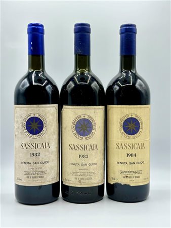  
Tenuta San Guido, Sassicaia 1982-1983-1984
Italia-Toscana 0,75