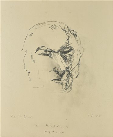 Arturo Carmassi RITRATTO MASCHILE, 1964 grafite su carta, cm 57x46,5 firma,...