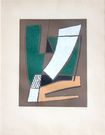 MAGNELLI Alberto (Firenze 1888 - Meudon 1971) Composizione, 1970 litografia e...