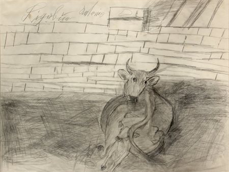 LIGABUE Antonio (Zurigo, 18/12/1899 - Gualtieri, 27/05/1965) Il parto della...