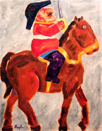 BORGHESE Franz (Roma 1941 - Roma 2005) Senza titolo, anni 80 olio su tela cm....