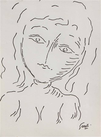 GUIDI Virgilio (Roma 1891 - Venezia 1984) Senza titolo, 1976 pennarello su...