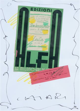 CHIARI Giuseppe (Firenze 1926 - Firenze 2007) Senza titolo tecnica mista su...