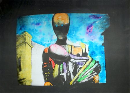 SCHIFANO Mario (Homs 1934 - Roma 1998) Senza titolo, 1974 smalto su tela...