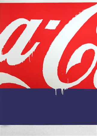 SCHIFANO Mario (Homs 1934 - Roma 1998) Coca-Cola serigrafia cm. 89 x 69...