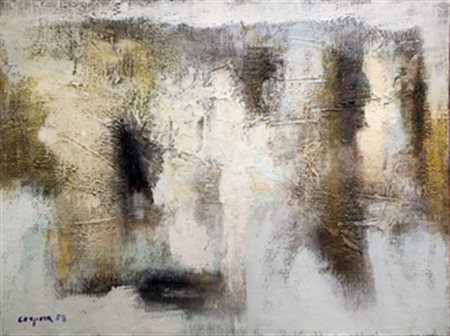 CORPORA Antonio (Tunisi 1909 - Roma 2004) Composizione, 1958 olio su tela cm....