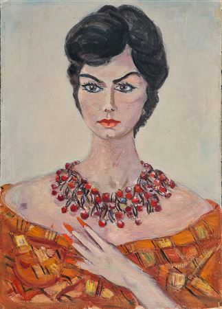 Moses Levy, 'Ritratto della signora Romana Lazzeretti', Anno 1961
