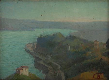 Casimiro Ottone Vigevano PV 1856 - 1942  Lago Maggiore