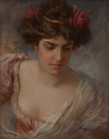 Achille Beltrame  Arzignano VI 1871 - Milano 1945 Fanciulla