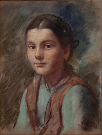 Italo Mus  Chatillon AO 1892 - Saint Vincent AO 1967 Contadinella Valdostana