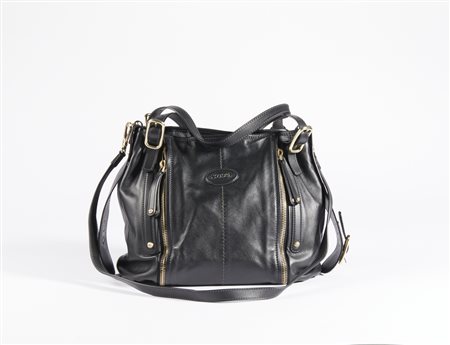 TOD'S - Borsa a spalla nera.
