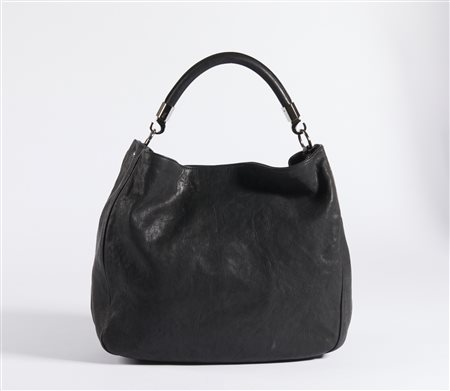 SAINT LAURENT YVES - Borsa Yves Saint Lauren in pelle nera.
