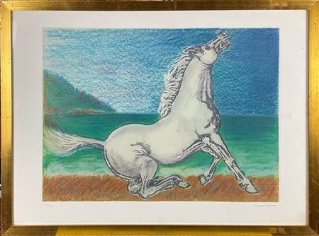Francesco Messina "Cavallo" 
litografia a colori
cm 58,5x78,5
firmata e numerata