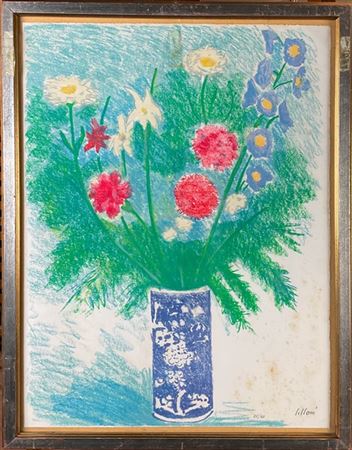 Umberto Lilloni "Vaso con fiori" 1971
litografia a colori
cm 63x47,5
firmata e n