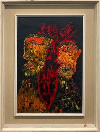 Armando Stula "L'ombra della coscienza" 1972
olio su tela
cm 60x40
firmato, data