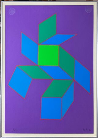 Achille Perilli "Senza titolo" 1976
serigrafia a colori
cm 67,5x47,5
firmata, da