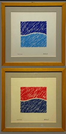 Adelio Maronati "Linea" 1991
due tecniche miste su carta
cm 32x31,5
firmate, tit