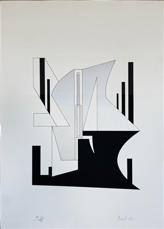 Thea Vallè "Senza titolo" 1973
due serigrafie a colori
cm 69,5x49,5
firmate, dat