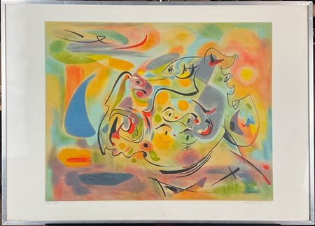 ANDRÈ MASSON "Aurore" 1946
litografia a colori
cm 55,5x76
firmata e numerata 143