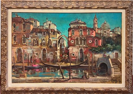 Gianpietro Maggi "Venezia" 
olio su tela
cm 80x120
firmato in basso a destra; fi
