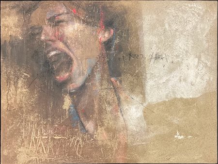 PIER TOFFOLETTI "Disagi compressi" 
tecnica mista su compensato
cm 77x103
titola