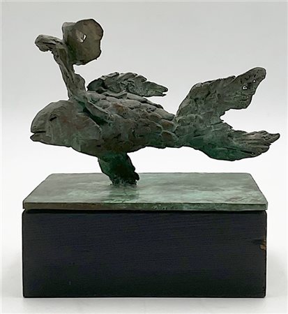 Francesco Petrollo "Mitologie del quotidiano" 1984
scultura in bronzo su base in