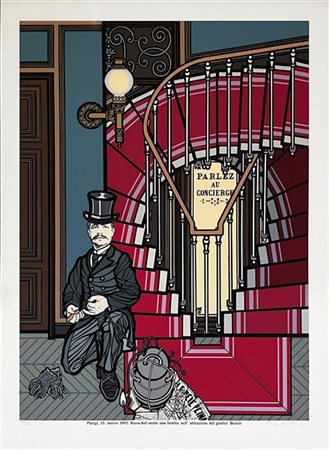 Flavio Costantini "Parigi 11 marzo 1892. Ravachol mette una bomba nell'abitazion