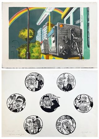 Sergio Ceccotti Due litografie di soggetto diverso
cm 50x71
firmate, datate 1963