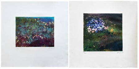 Nino Cordio "Tempi della natura" 1980
cartella contenente due acqueforti e acque