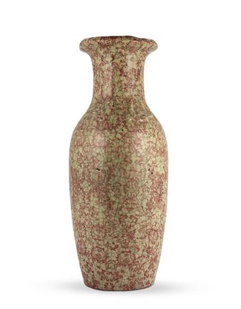 Vaso in ceramica invetriata a sfondo craquelè

Cina, XIX/XX 

(h cm 63) (difett