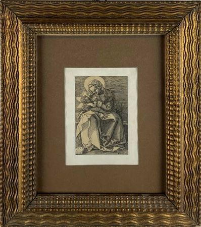 Copia da Albrecht Durer

"Vergine con il Bambino"
bulino (mm 117x74)
in cornice