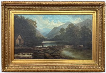 T. Thomas

"Stepping stones" Llanellytd North Wales
olio su tela (cm 59x97,5)
F