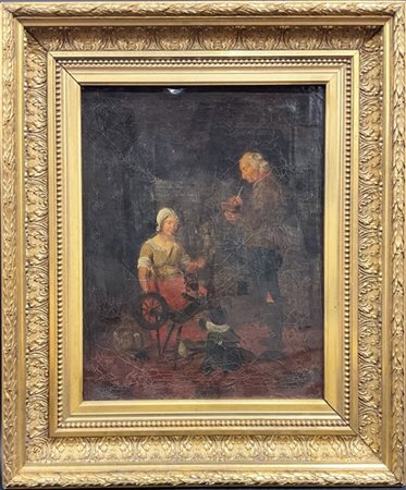 Ignoto

"Scena d'interno"
olio su tela (cm 50x40)
in cornice (difetti)