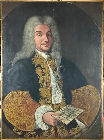 Artista del secolo XVIII

"Ritratto di gentiluomo con lettera"
olio su tela (cm