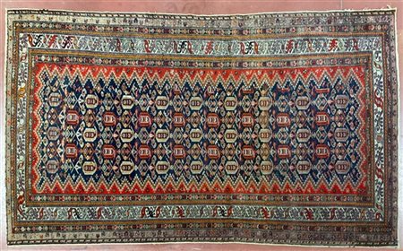 Tappeto Malayer, Persia, inizio secolo XX. Decoro all over con file di Boteh po