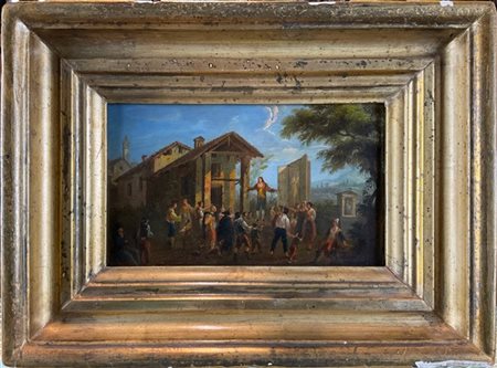 Ignoto di inizio secolo XIX

"L'imbonitore" 
olio su tavola (cm 12x19,5)
Al ret