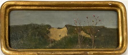 Ignoto di inizio secolo XX

"Sulla collina" 
olio su masonite (cm 19x8)
Reca fi