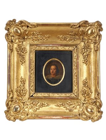 Scuola del secolo XVII

"Ritratto virile"
olio su carta applicata su tavola (cm