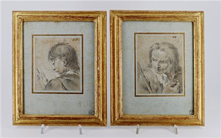 Seguace di Giovanni Battista Piazzetta (1682-1754)

"Coppia di disegni raffigur