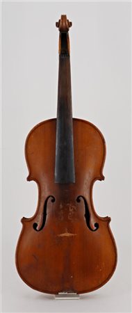Violino della scuola di Mittenwald, 1910-20 ca. Fondo in due pezzi con marezzat