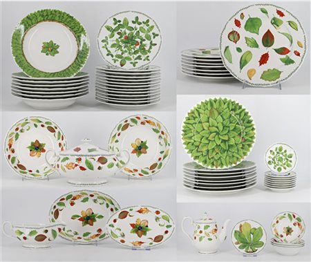 Manifattura Taitù by Emilio Bergamin, 1992. Parte di servizio da tavola in porc