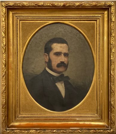 Enrico Crespi "Ritratto virile" 
olio su tela (cm 60x48)
Firmato in basso a dest