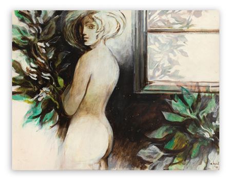 MARIO BARDI (1922-1998) - Nudo nel verde, 1970