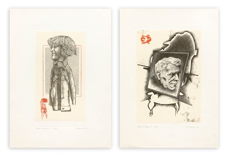 GIUSEPPE GUERRESCHI (1929-1985) - Lotto unico composto da 2 incisioni