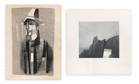 CARLO CECI (1917-2013) - Lotto unico composto da 2 litografie