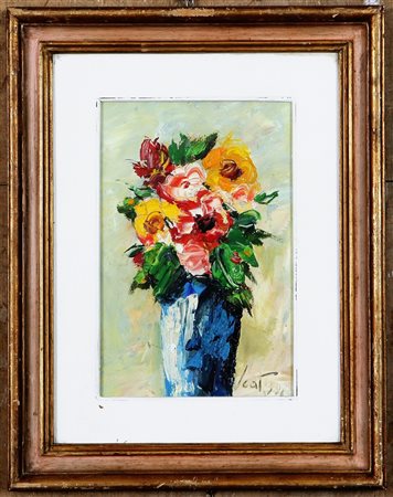 Firma in basso a destra. Autentica dell'artista su fotografia. Firma al...