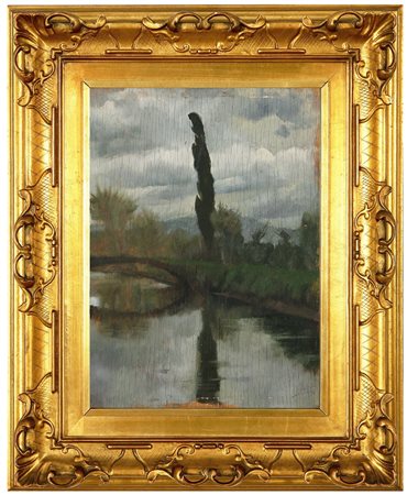 Firma e data in basso a destra. Cornice presente.