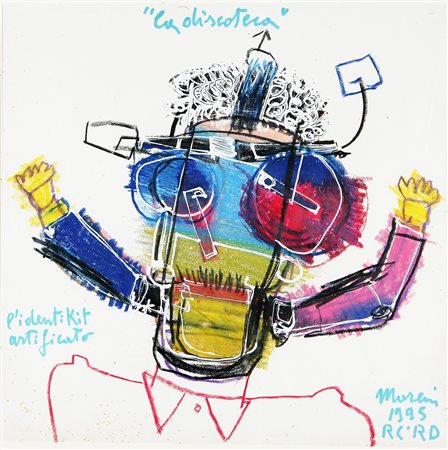 Firma e data in basso a destra. Autentica dell'artista su fotografia. Cornice...